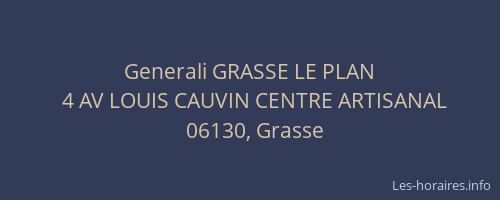 Generali GRASSE LE PLAN