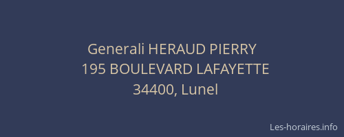 Generali HERAUD PIERRY