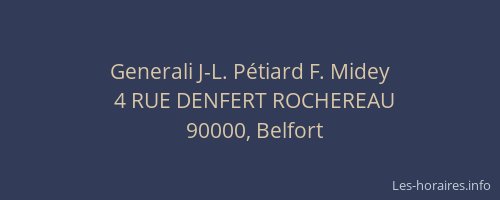Generali J-L. Pétiard F. Midey