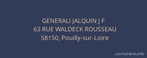 GENERALI JALQUIN J F