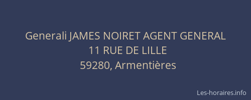 Generali JAMES NOIRET AGENT GENERAL