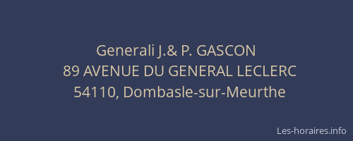 Generali J.& P. GASCON