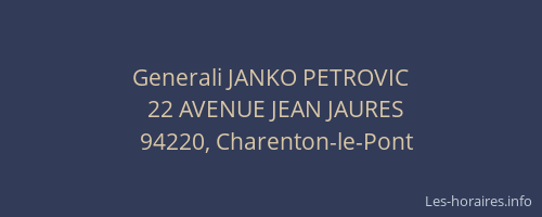 Generali JANKO PETROVIC
