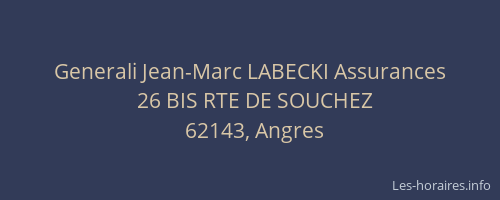 Generali Jean-Marc LABECKI Assurances
