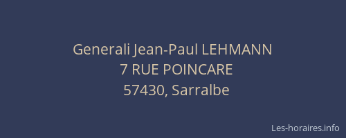 Generali Jean-Paul LEHMANN