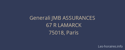 Generali JMB ASSURANCES