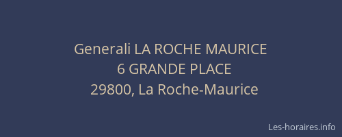 Generali LA ROCHE MAURICE