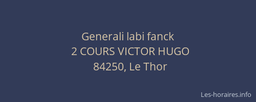 Generali labi fanck