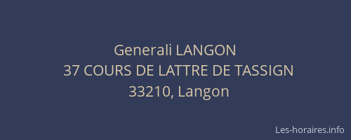 Generali LANGON
