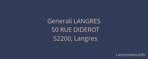 Generali LANGRES