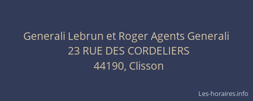 Generali Lebrun et Roger Agents Generali
