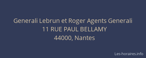 Generali Lebrun et Roger Agents Generali