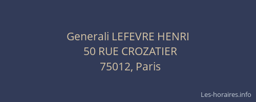 Generali LEFEVRE HENRI
