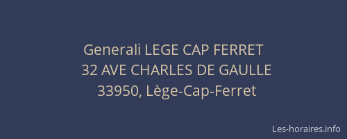 Generali LEGE CAP FERRET