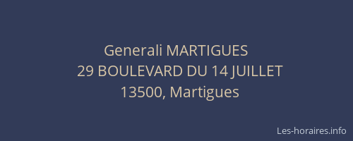 Generali MARTIGUES