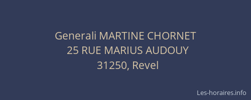 Generali MARTINE CHORNET