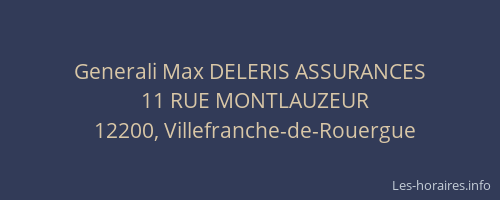 Generali Max DELERIS ASSURANCES