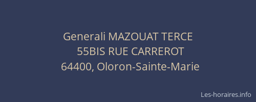 Generali MAZOUAT TERCE