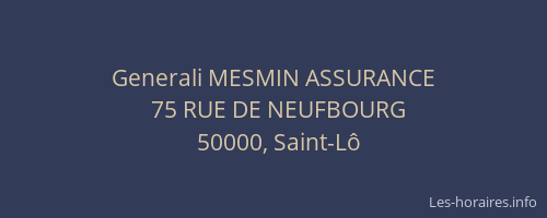 Generali MESMIN ASSURANCE