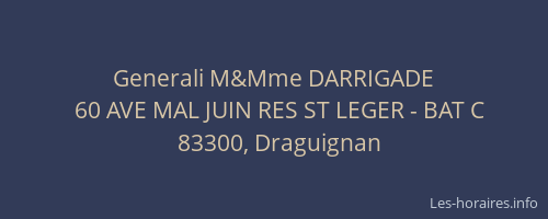 Generali M&Mme DARRIGADE