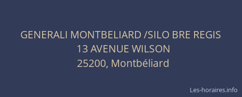 GENERALI MONTBELIARD /SILO BRE REGIS