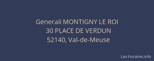 Generali MONTIGNY LE ROI