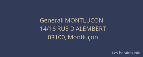Generali MONTLUCON