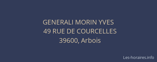 GENERALI MORIN YVES