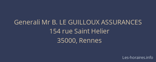 Generali Mr B. LE GUILLOUX ASSURANCES
