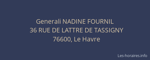 Generali NADINE FOURNIL