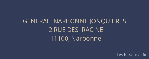 GENERALI NARBONNE JONQUIERES