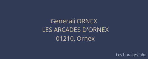 Generali ORNEX