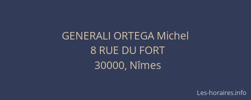 GENERALI ORTEGA Michel