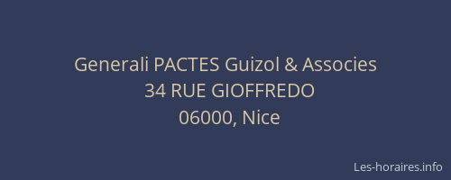 Generali PACTES Guizol & Associes