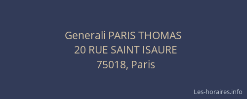 Generali PARIS THOMAS