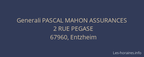 Generali PASCAL MAHON ASSURANCES