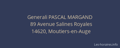 Generali PASCAL MARGAND
