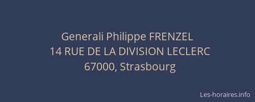 Generali Philippe FRENZEL