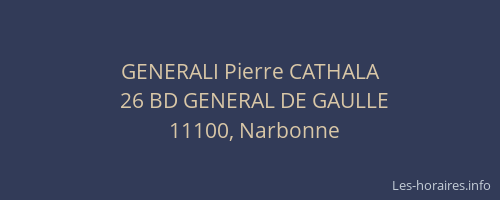 GENERALI Pierre CATHALA