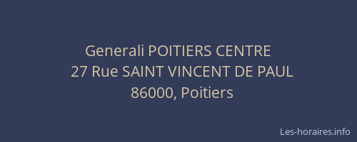 Generali POITIERS CENTRE