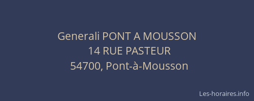 Generali PONT A MOUSSON