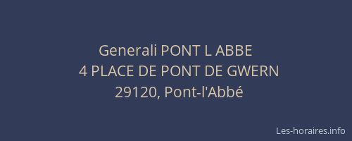 Generali PONT L ABBE