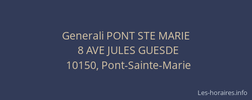 Generali PONT STE MARIE