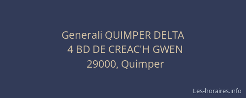 Generali QUIMPER DELTA