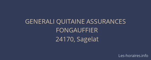 GENERALI QUITAINE ASSURANCES