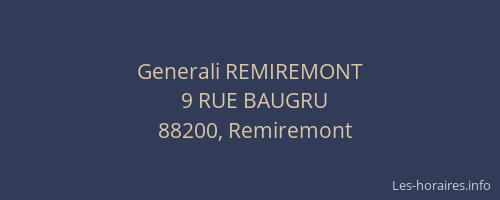 Generali REMIREMONT