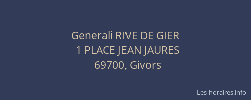 Generali RIVE DE GIER
