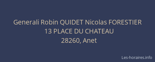 Generali Robin QUIDET Nicolas FORESTIER