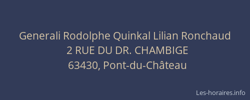 Generali Rodolphe Quinkal Lilian Ronchaud