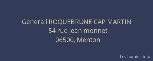 Generali ROQUEBRUNE CAP MARTIN
